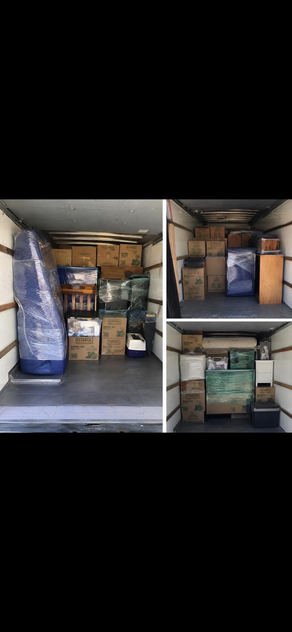Fully packed UHaul truck from a recent CincyHaulBros move